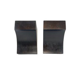 Corbels Shelf Bracket 2 Set Dark Walnut Solid Wood Modern Contemporary New